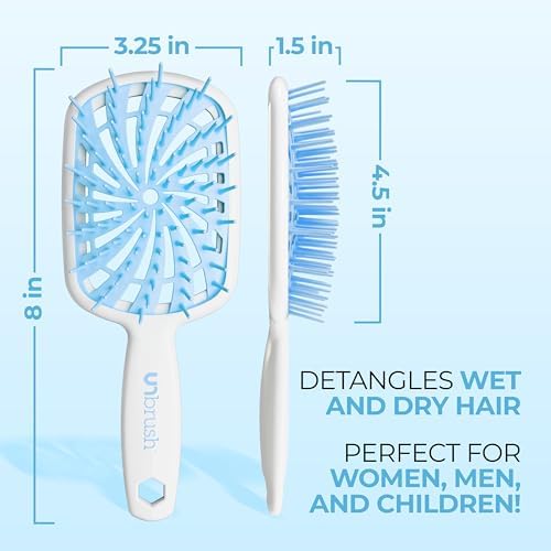 FHI Heat UNbrush Plus Ultra-Light Detangling Brush for Fine & Fragile Hair - Image 5