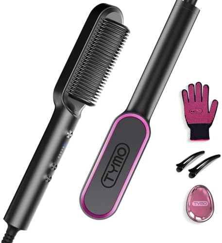 TYMO Hair Straightener Brush, Hot Comb Hair Straighteners for Women by TYMOFashionTech