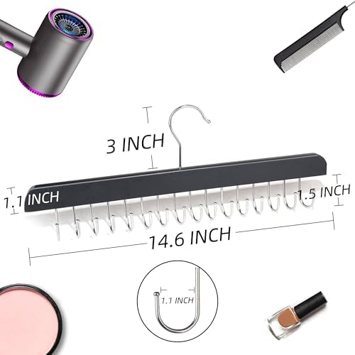 Extra Long Wood Hair Extension Holder for Hair Styling and Storage - Image 2
