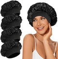 4Pcs Satin Bonnet Silk Bonnet, Hair Bonnet for Sleeping by LEADUWAY