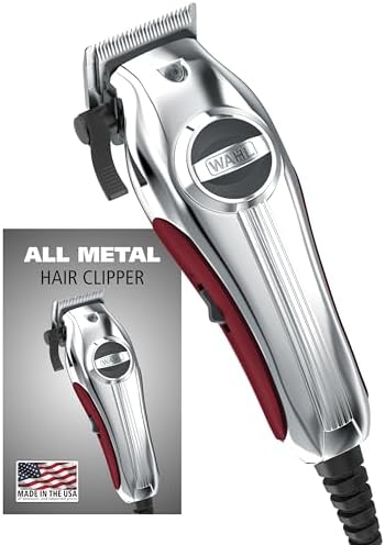Wahl USA Pro Ultra Quiet Torque Corded Hair Clipper, Metal Housing by Wahl