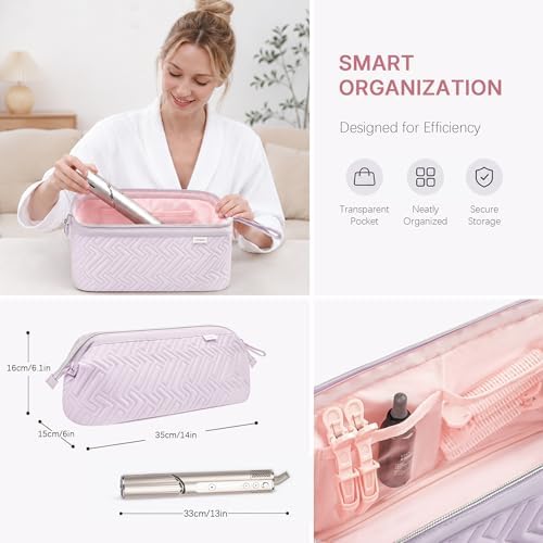 Leudes Hair Dryer Tools Travel Bag for Shark Flex Style Case Air Wrap - Image 2