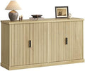 VASAGLE Contemporary Buffet Cabinet with Adjustable Shelves, Fluted Doors by VASAGLEbySONGMICSHOME
