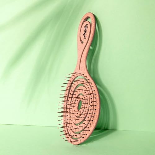 Ninabella Detangler Brush - No Tangle Hair Brush for Women, Fine, Thick and Long Hair - Hairbrush for Wet and Dry Hair, Gentle on the Scalp - Rose Gold - Image 5