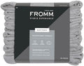 Fromm Softees Microfiber Salon Hair Towels for Hairstylists, Barbers, Spa, Gym in Grey, 16" by 29", 10 count Perfect Hair Care Towel for Drying Curly, Long, Wavy Hair by Fromm