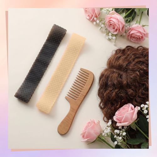 WILLBOND 2 Pcs Silicone Wig Grip Band, Dark Brown,Black, M - Image 4