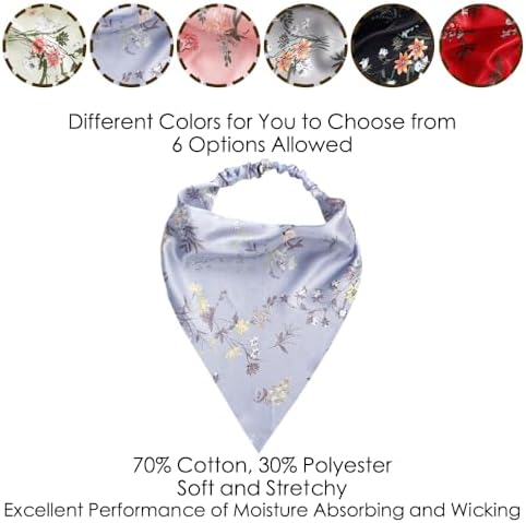 Vercret Hair Scarf Headband for Women,Boho Bandana Pretied Elastic Kerchief - Image 6