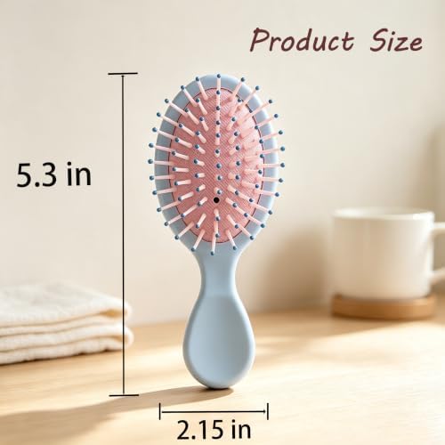 12 pcs Mini Hair Brush,Travel Detangling Brush - Image 2