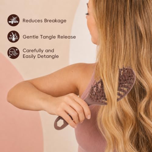 Vented Detangling Hair Brush – Fast Blow Drying, All Hair Types - Image 4