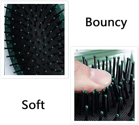 Anti-Static Hair Brush Set - Oval, Round, Vent, Detangling and Paddle Combs for Wet or Dry Hair - Massage and Shine for Women, Men, Kids - Image 6