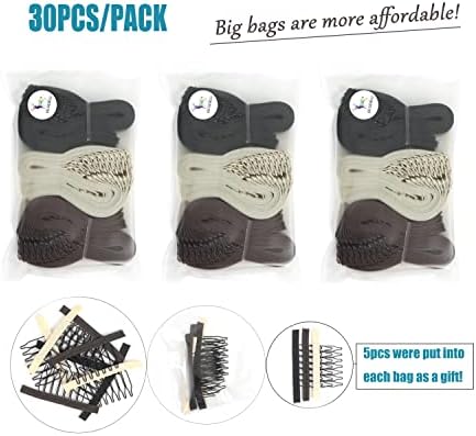 Adjustable Straps For Wigs And Making Wigs，Adjustable Wig Bands (Mixed, 1‘’ x 30pcs) - Image 2
