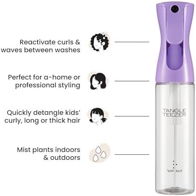 TANGLE TEEZER Fine Mist Spray Bottle, Refillable, 10.1 oz, Lilac - Image 4