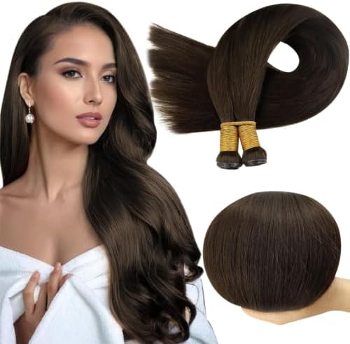 Full Shine Hand Tied Weft Hair Extensions Human Hair 20 Inch 120g by FullShine