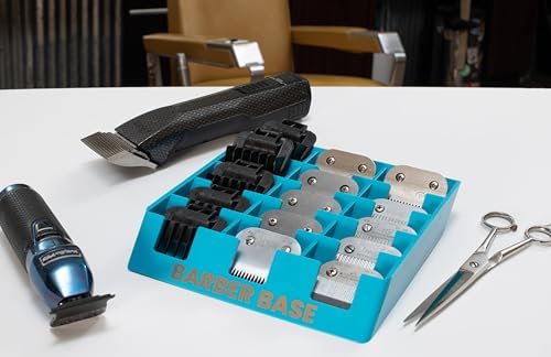 The Barber Base 15 Slot Clipper Blade Tray (Blue) - Image 2