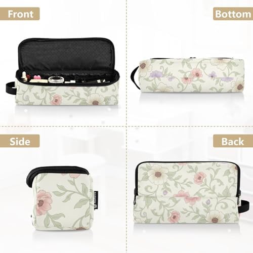GuoChe Waterproof Portable Open Flat Travel Bag and Heat Resistant Mat with Zipper Elegant Floral Pattern - Image 5