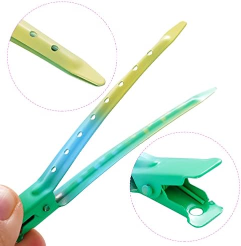 Bantoye 24Pack Duck Bill Clips 3.35Inch Metal Alligator Clip,Gradient Green - Image 3