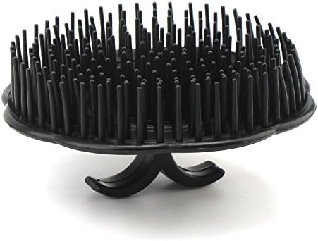Segbeauty Mens Shampoo Brush, 4pcs Scalp Massage Brushes, Massage Hair Brush Floriated Shower Comb for Deep Cleaning Hair Men's Hand Brush Plastic Growth Beard Brush Pet Grooming Round Palm Brush - Image 3