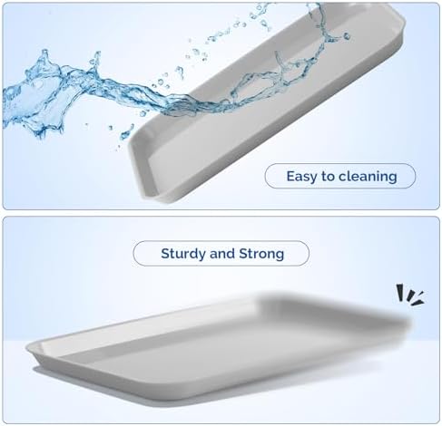 JMU 20 Pcs Gray Dental Procedure Tray Flat Tray Size B 13.25" X 9.75" - Image 5