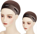 Riemann Silicone Wig Grip Cap,2in1 Wig Cap with Grip (Brown,2Pcs) by Unknown