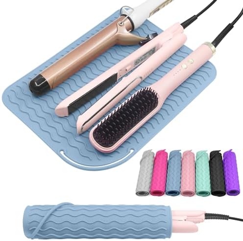 Suafrnut Plus Size Silicone Heat Resistant Mat for Hair Tools(12" x 9") by Suafrnut