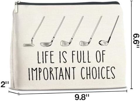LyoGao Funny Golf Makeup Bag, Golf Gifts Cosmetic Bag for Women Girls - Image 2