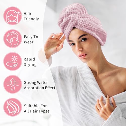 my novel things 3 Pack Microfiber Hair Towel Wrap for Curly Hair Women - Image 4