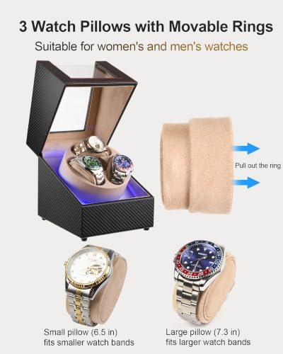 Anyasun 3 Watch Winder for Automatic Watch,Japanese Quiet Motor - Image 5