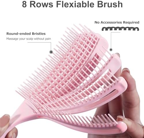 SHINLEA Detangler & Detangling Brush for Curly Hair, Wet Dry Hair Brush - Image 3