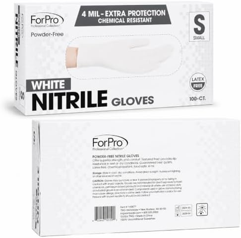 ForPro Disposable Nitrile Gloves, Chemical Resistant, Powder-Free, Latex-Free, Non-Sterile, Food Safe, 4 Mil - Image 3