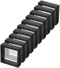 10 Pack Jewelry Gift Boxes, 3.54 x 3.54 x 0.78 Inch, Transparent Jewelry Boxes, Small Gift Boxes for Jewelry, Earrings, Necklaces, Handmade Bangles, and Bracelets (Black and White B) by Unknown