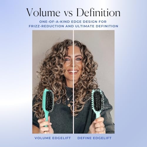 Bounce Curl Volume EdgeLift Brush, 5-In-1 Styling Tool, Defined Curls, Blue - Image 5