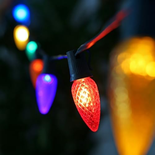 50PACK Multicolor C9 LED Christmas Lights Shatterproof Waterproof Plastic - Image 4