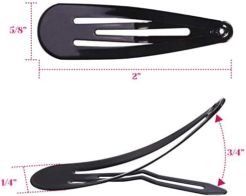 Anezus 80 Pcs Hair Clips Hair Barrettes 2 Inch Snap Non-Slip Metal Hair Clips - Image 3