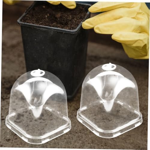 12Pcs Plastic Dome Covers for Succulents, Humidity Retention Cloches - Image 4