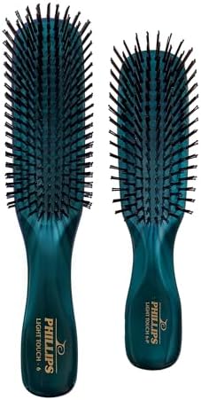 Phillips Brush Light Touch 6 Petite & Full Size Hair Brushes, Emerald Green by PhillipsBrush