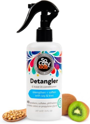 SO COZY Detangler Leave-In Conditioner Spray For Kids Hair, Fruity-Tutti, 8 Fl Oz (Pack of 12) by SoCozy