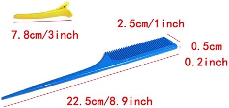 Kamay's Hair Rollers Curlers Rollers With 12 Duckbill Sectioning Clips 1 Comb Used for Hair Styling Self Grip Rollers(12PCS 48mm 1-1/2") - Image 4