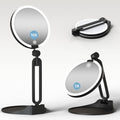 Magnifying Mirror with Light 10X/1X, Double Sided, Foldable, Rechargeable by Suupvaor