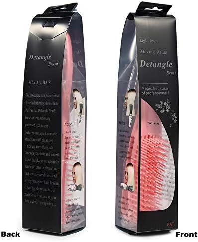 BESTOOL Hair Brush, Detangling Brush for Natural Black and Curly Hair (Pink, Afro 3/4abc), Ideal for Wet or Dry Hair - Image 7