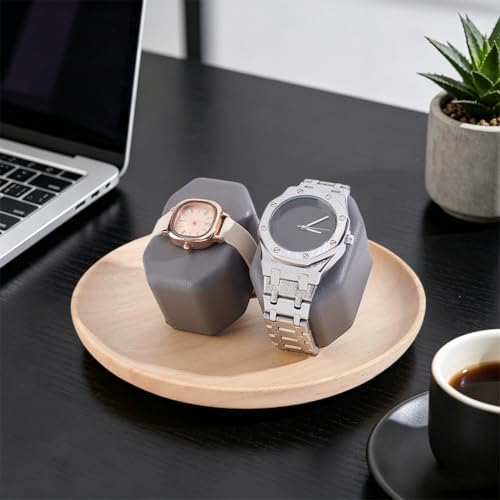 PH PandaHall 4pcs Watch Pillows, Gray Watch Display Cushion Watch Winder Pillow Bracelet Organizer Bangle Jewellery Holder for Watch Box Retail Stores Exhibition Display Storage, 2.7"x1.9"x1.7" - Image 4