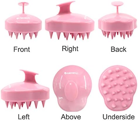 Maxsoft Hair Scalp Massager Shampoo Brush, Scalp Care Brush (Pink) - Image 6