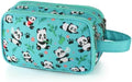 Kids Toiletry Bag for Girls, Travel Toiletry Bag for Little Young Girls Cosmetic Bag Makeup Bag Waterproof Hanging Wash Bag Toddler Toiletries, Panda Green Teal by Vipdeal
