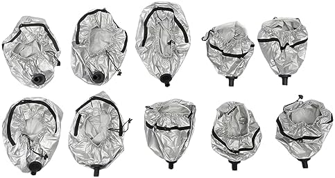 10 Pcs Hair Steamer Hats for Vertical Hair Nano Steamer Machine,5 Large Hats and 5 Small Hats- Salon Spa Hair Color Processor Bonnet Hair Dryer Portable Safe by kunghei