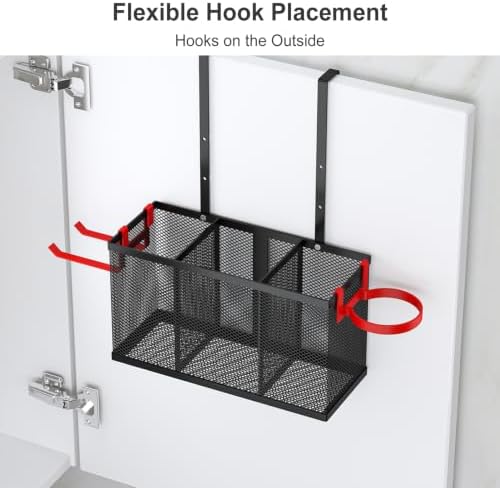 Hair Tool Organizer, Adjustable Height Hair Dryer Holder, Black - Image 4