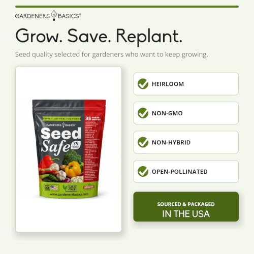 Gardeners Basics Seed Safe Beginner Garden Kit, 35 Varieties, 17,000+ Seeds - Image 6