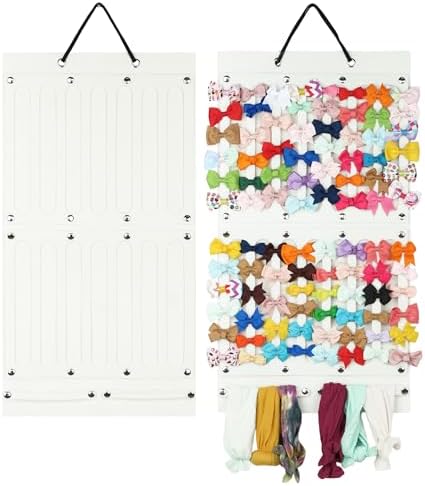 PACMAXI Baby Girl Hair Bows Holder, Hair Clips Storage Hanger For Ribbons by PACMAXI