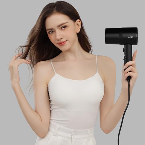 AINA Diffuser Hair Dryer Full-Featured Blow Dryer 110V/1600W(Vader Black) - Image 6