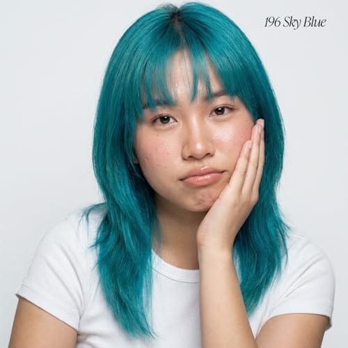 Adore Semi Permanent Hair Color, 196 Sky Blue, 4 Fl Oz - Image 2