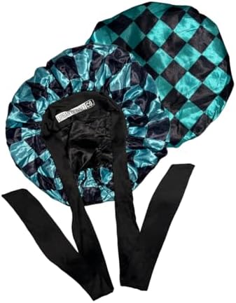 Men’s Non Slip Satin Bonnet – Silk Sleep Cap for Curly Hair, Locs, Braids & Waves with Adjustable Tie Band by Unknown