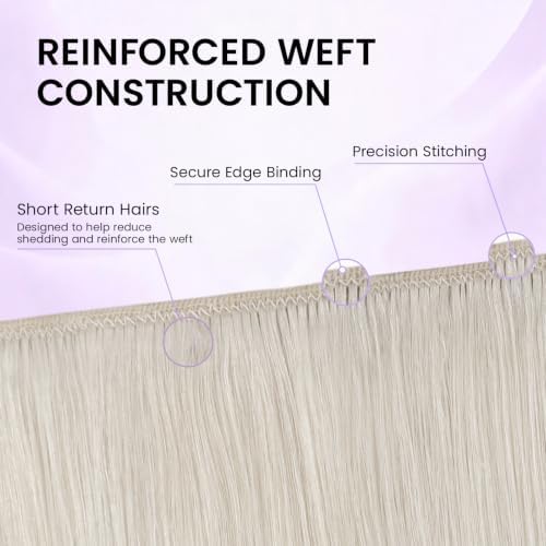 LaaVoo Human Hair Clip In Extensions, for daily use, 12 Inch 5Pcs 80g - Image 4